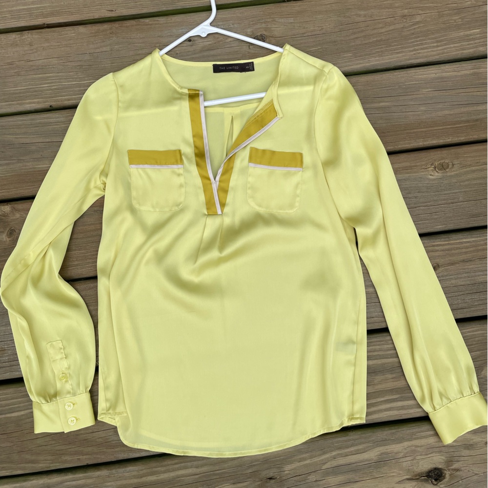 The Limited Yellow Long Sleeve Women's Top - XS